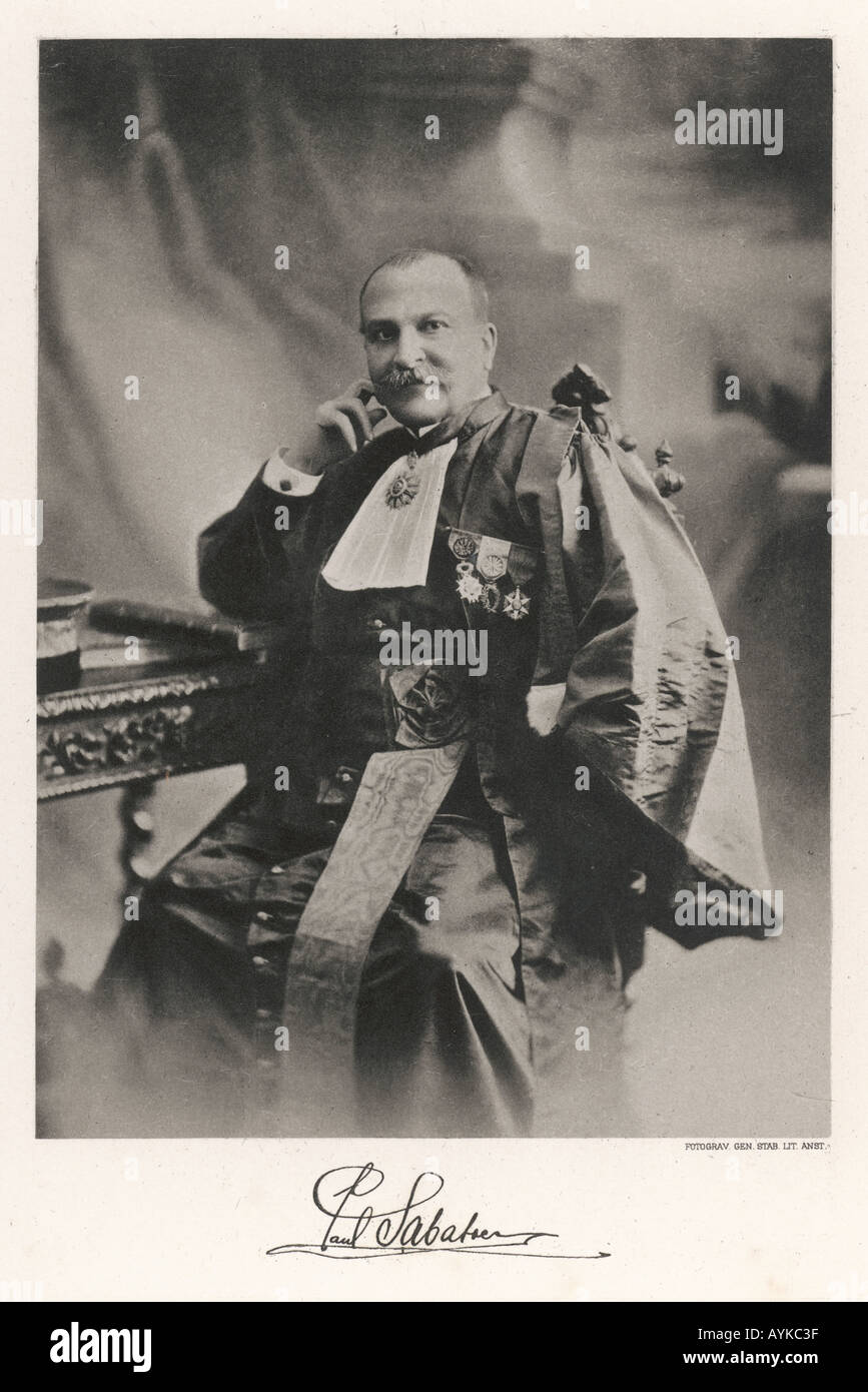 Paul Sabatier Nobel 1912 Stock Photo