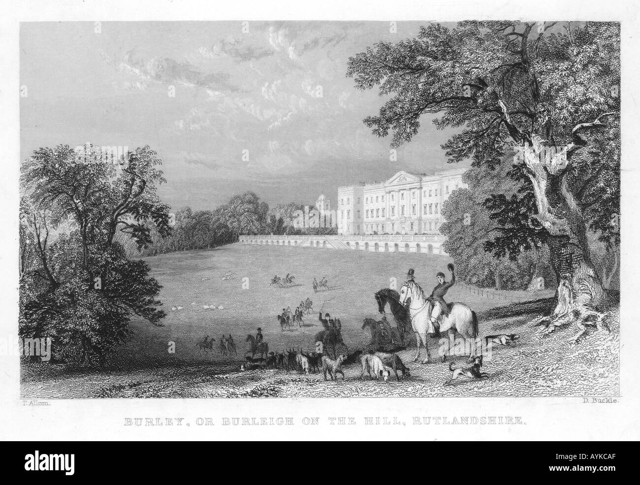 Burley House Rutland Stock Photo Alamy