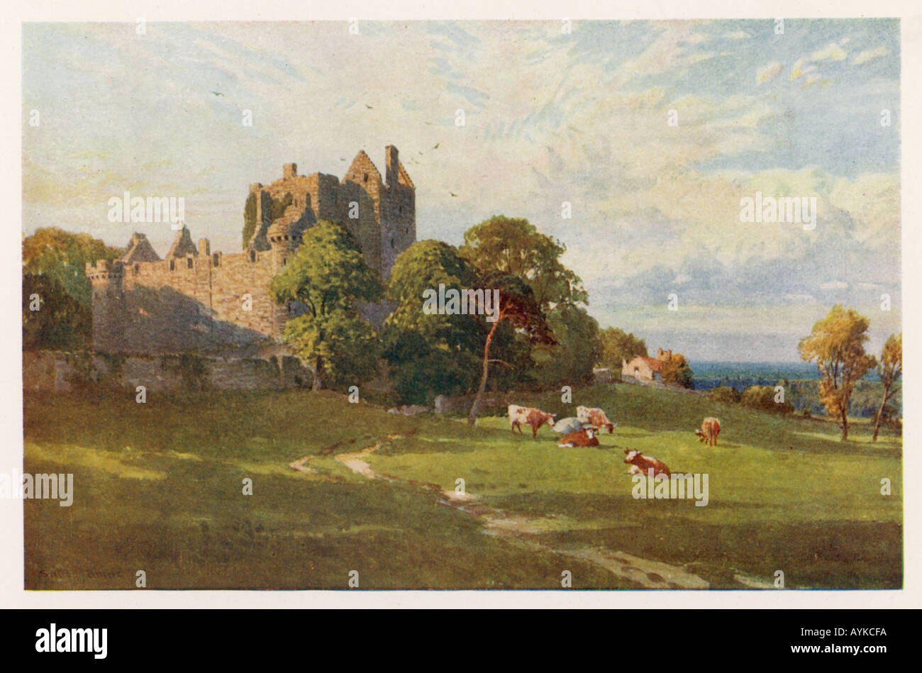 Craigmillar Castle 1904 Stock Photo