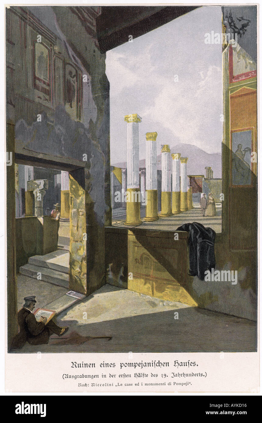The Ruins Of Pompeii Stock Photo