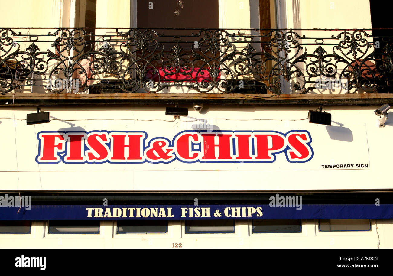 Brighton Seafront Fish And Chips Stock Photos & Brighton Seafront Fish And Chips Stock Images