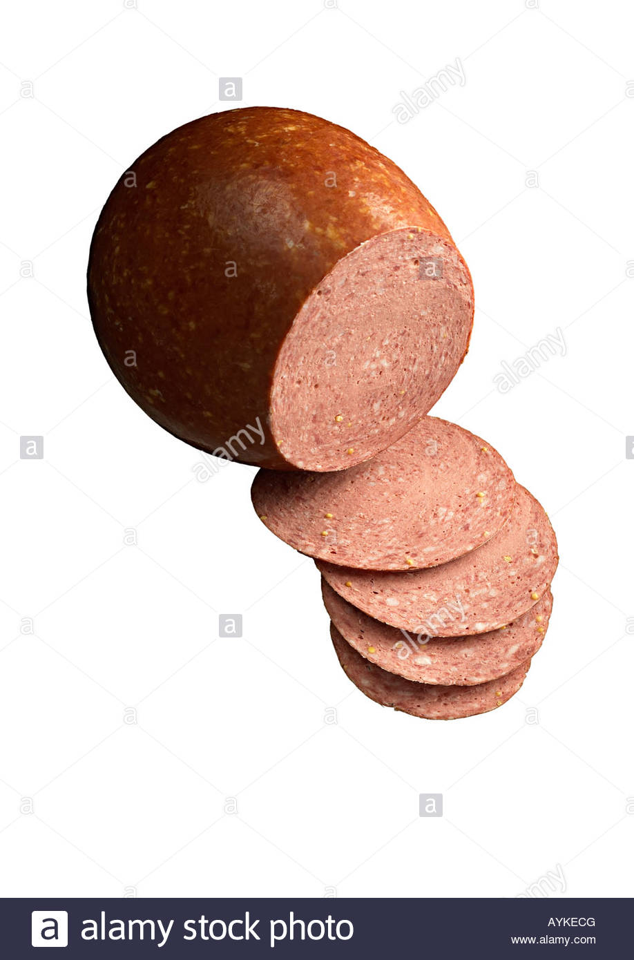German Salami Sausage Stock Photos & German Salami Sausage Stock Images