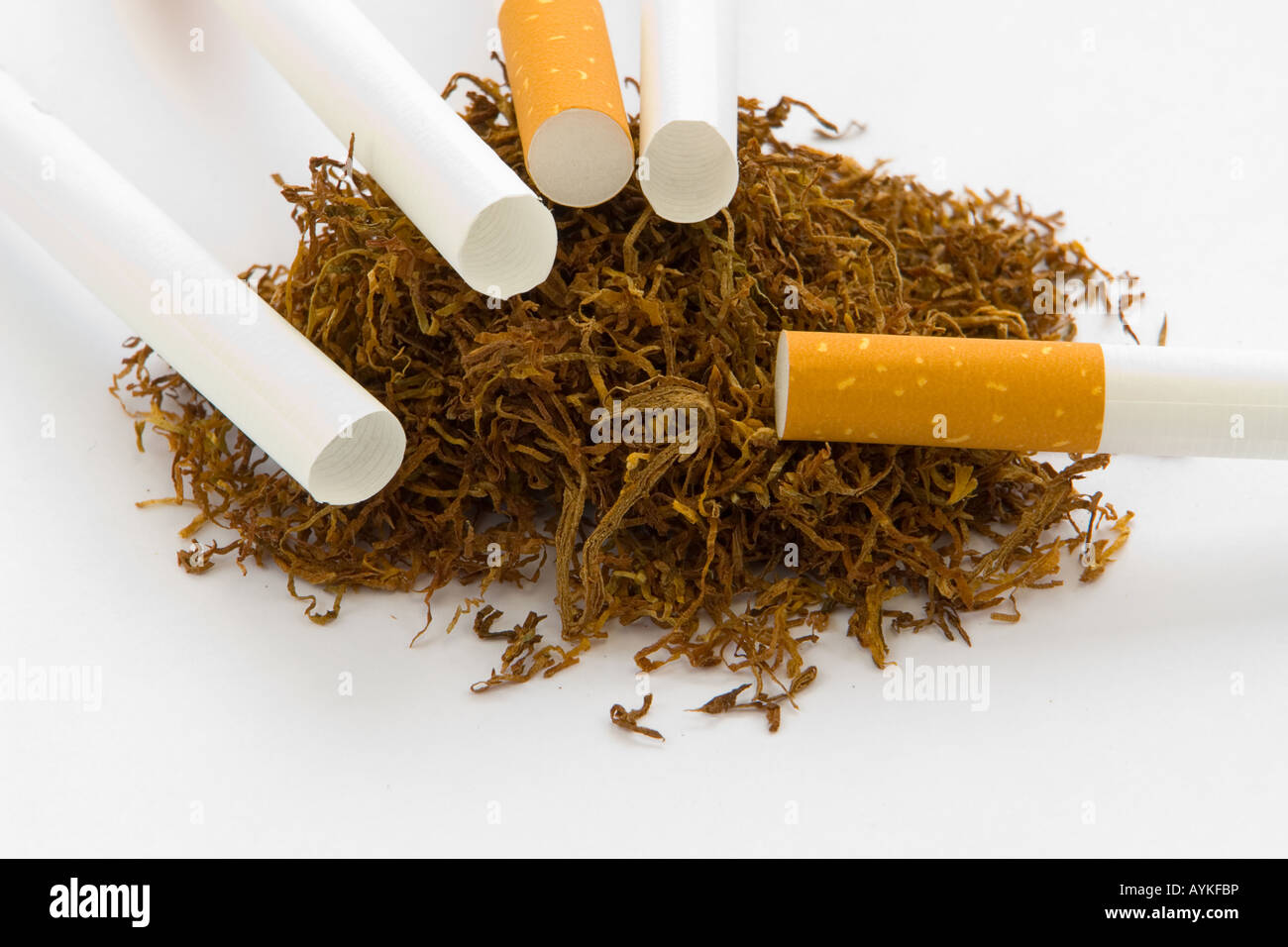 Tobacco brown sleeves cigarettes hi-res stock photography and images