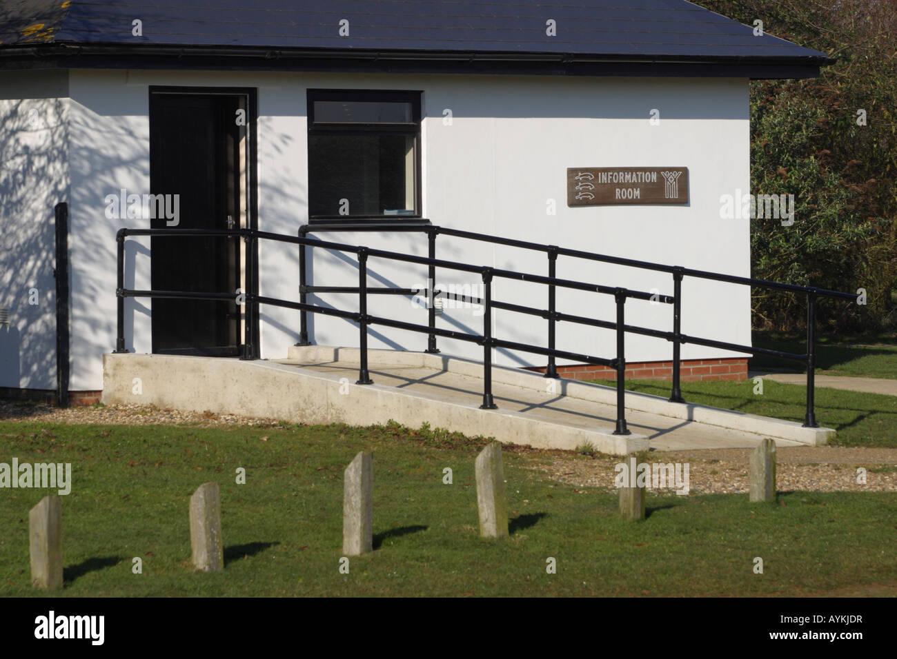 country park main office building disabled access Stock Photo