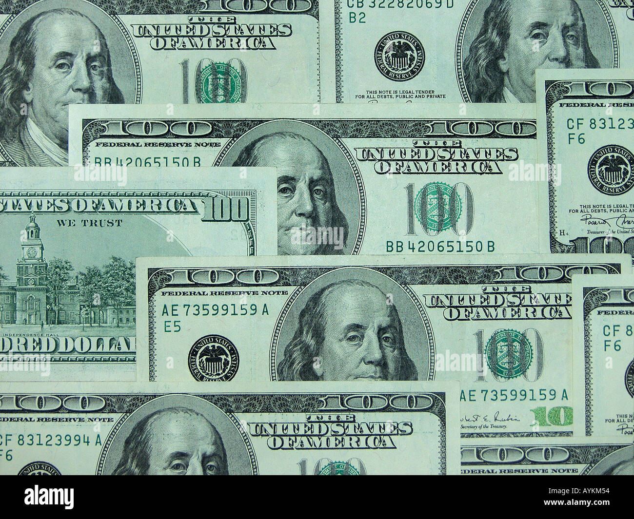 Dollar Noten Stock Photo