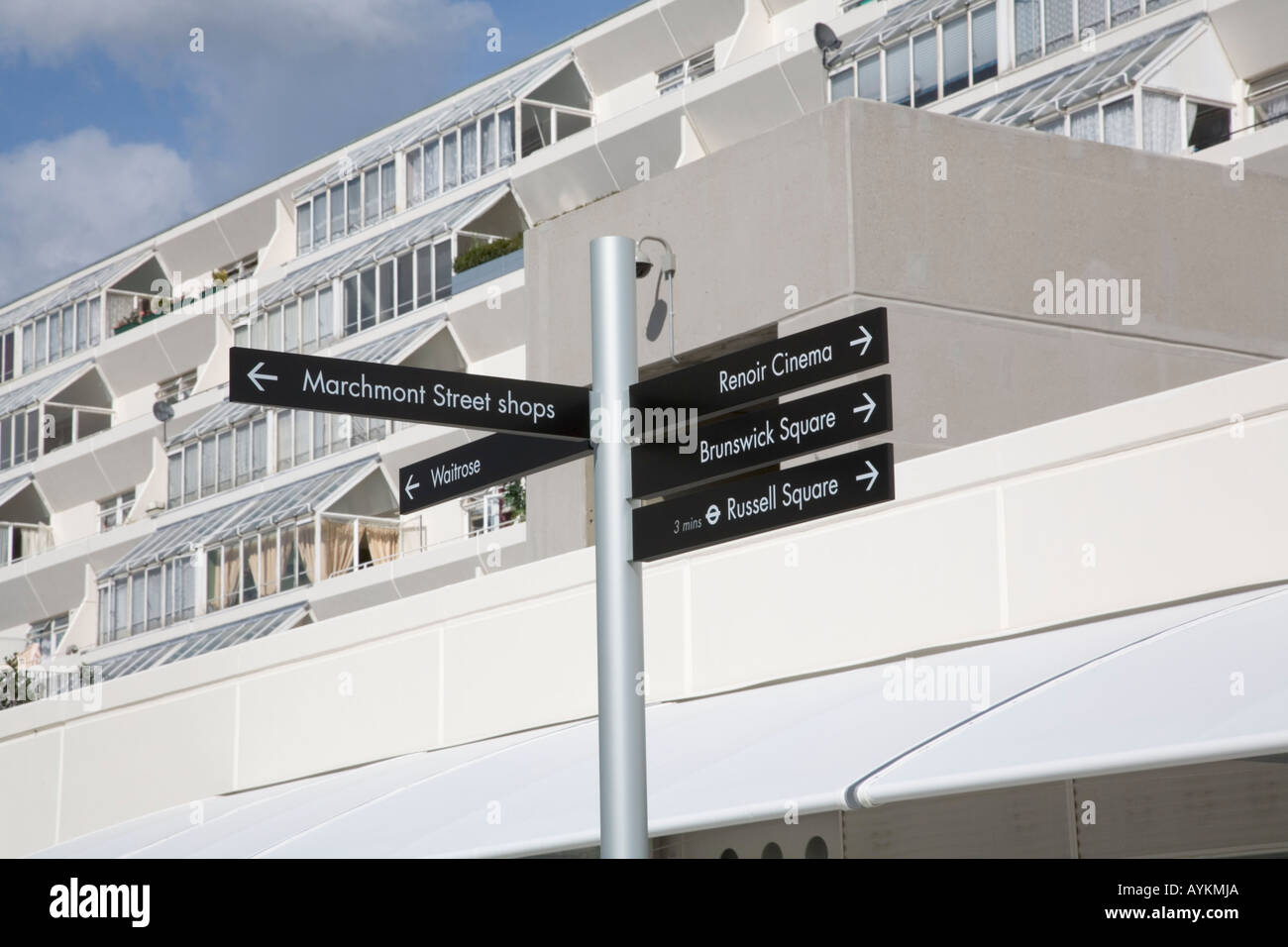 The Brunswick 1970s shopping centre with flats revamped in 2006 located