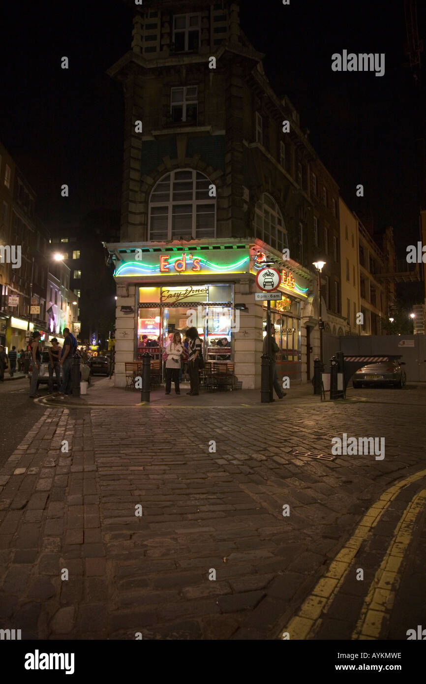 Ed s Diner in Soho London England Stock Photo Alamy