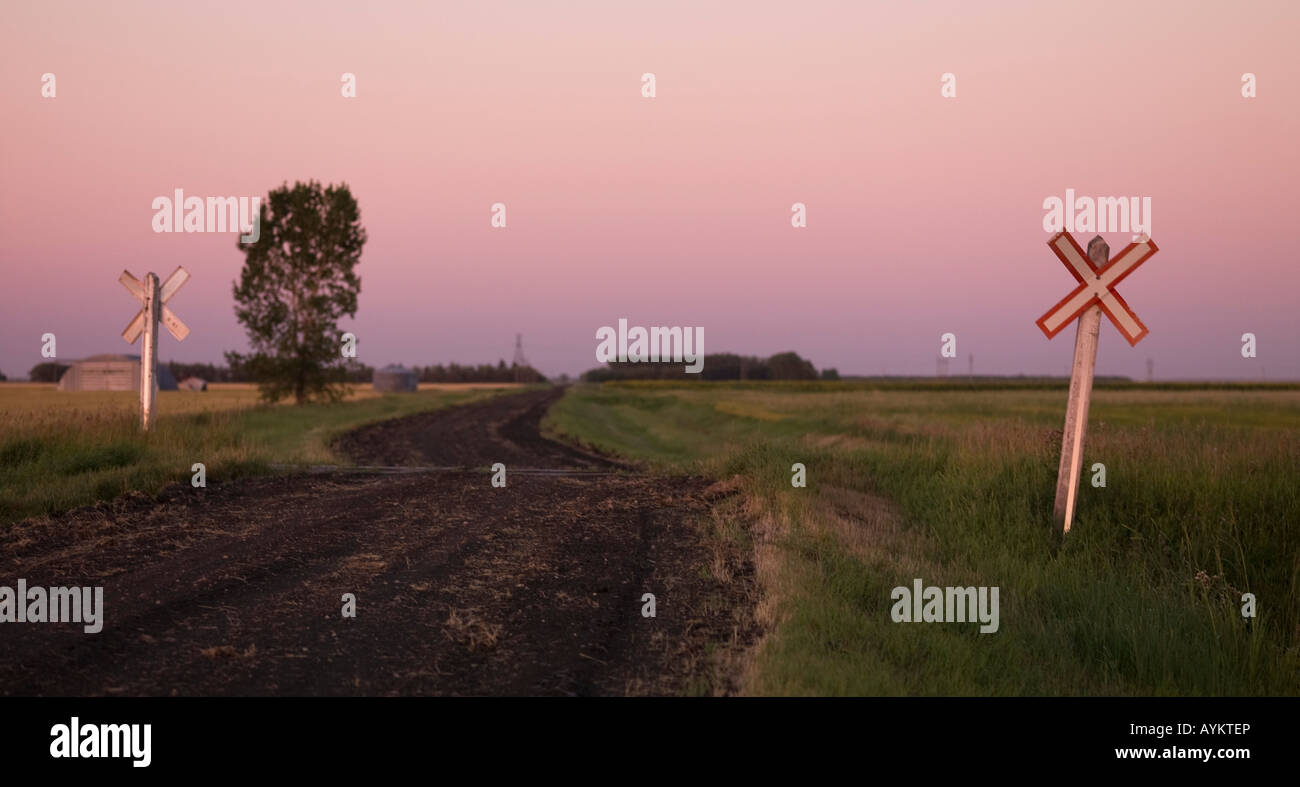 Railroad crossing Stock Photo Alamy