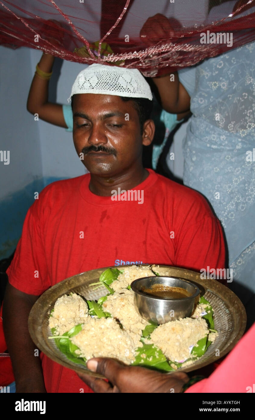 Muslim Groom during the ceremony Rasm e Mehndi ( henna ) the day before ...