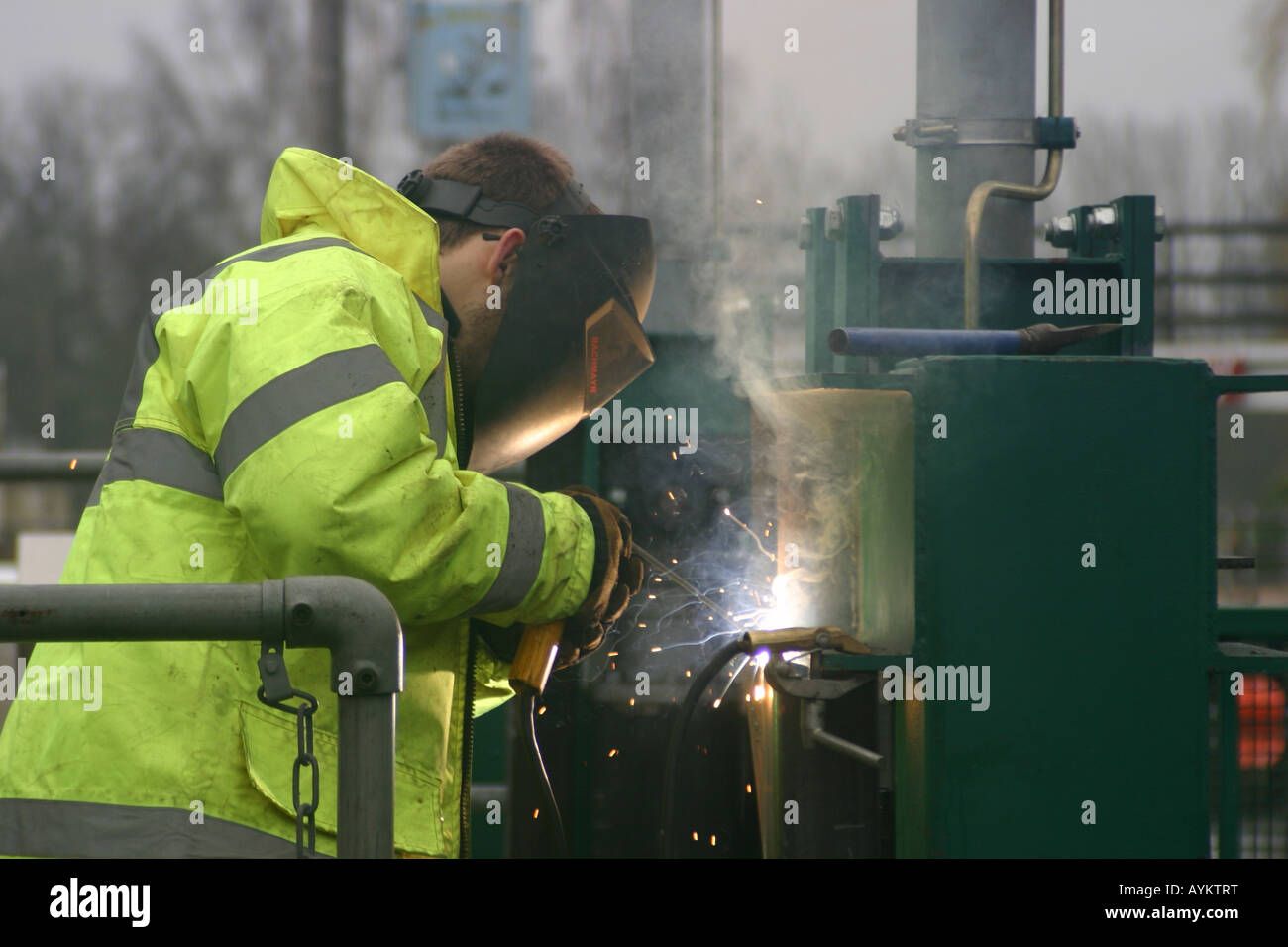 welder welding repair repairing safety equipment Stock Photo Alamy
