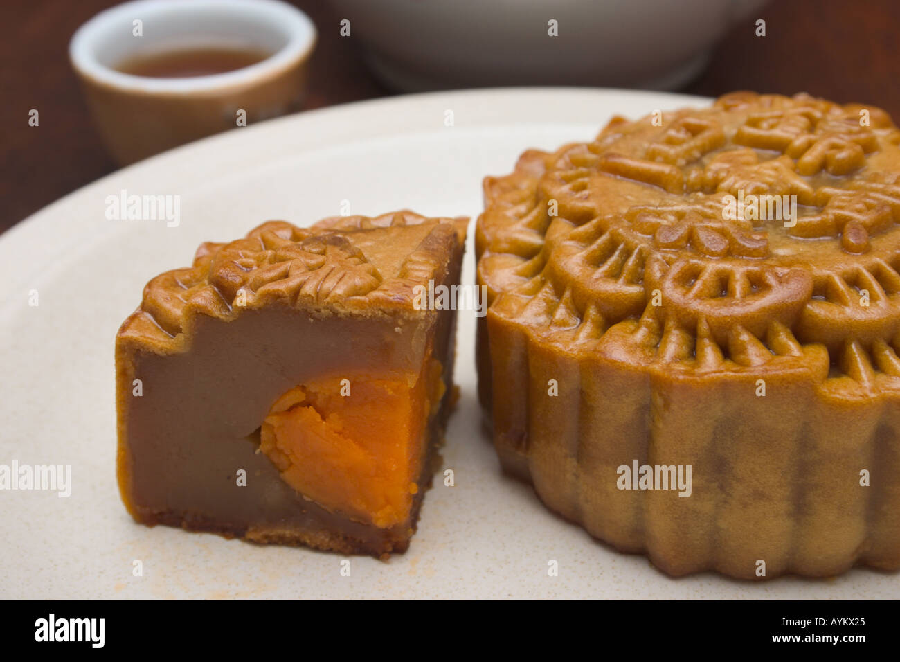 mooncake associated with the Chinese Mooncake or Mid-autumn festival ...