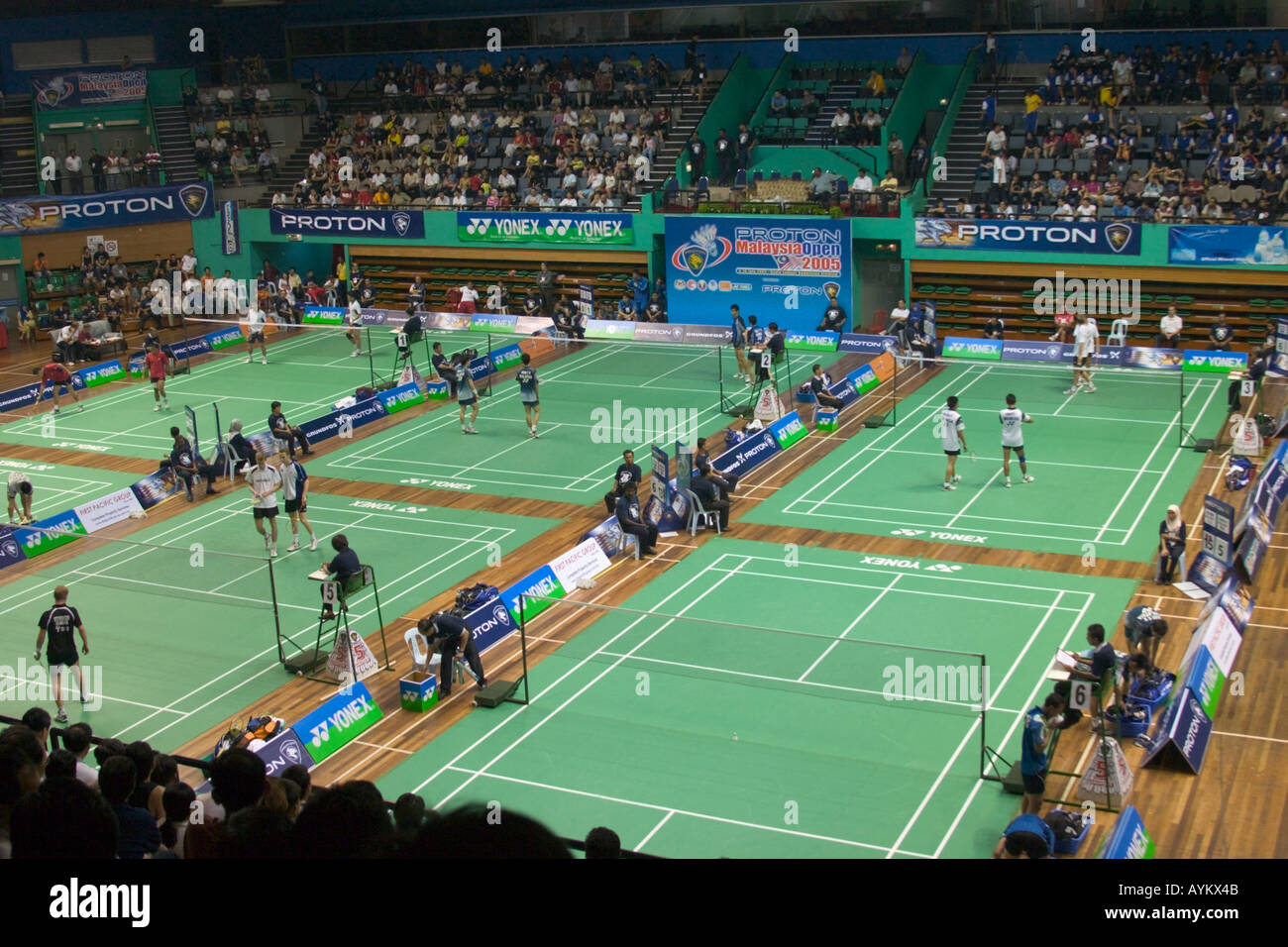 badminton tournament malaysian open 2005 Stock Photo Alamy