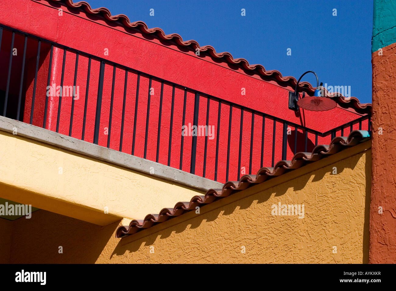 Extravagant color at La Placita business complex in Tucson Arizona