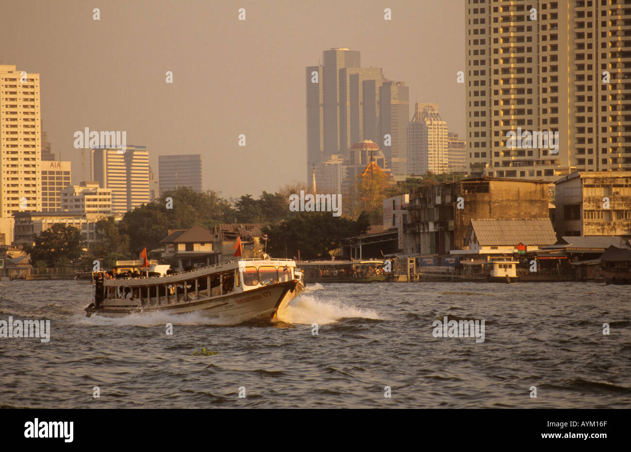 Express ferry boat Chao Phraya River Bangkok Thailand Stock Photo - Alamy