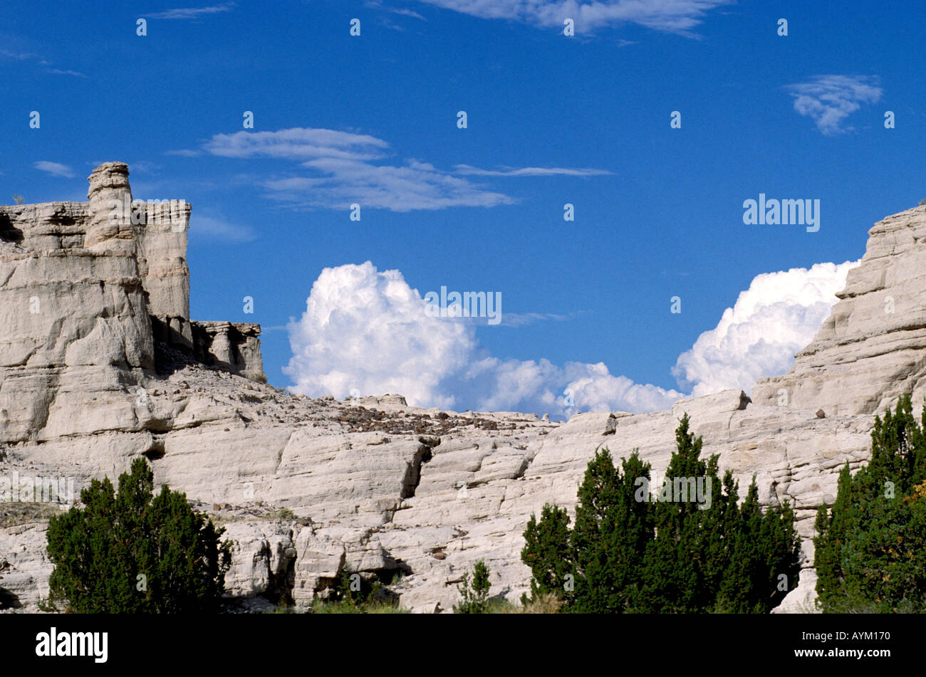 Plaza Blanca in Abiquiu New Mexico Stock Photo