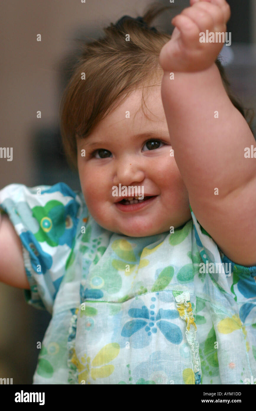 toddler playing Stock Photo