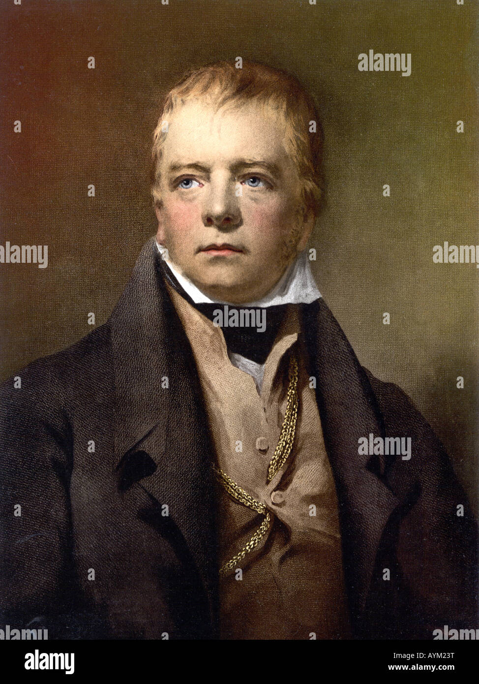 Sir Walter Scott portrait Stock Photo