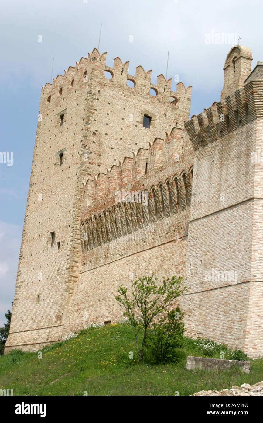 Castello della Rancia,near Tolentino Le Marche Italy Stock Photo