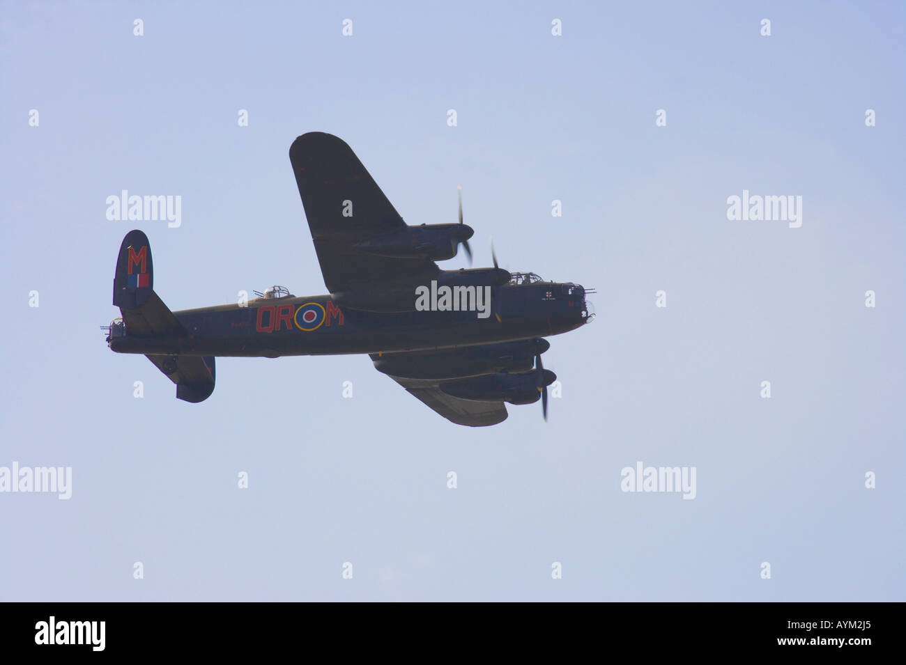 Avro Lancaster Bomber Stock Photo