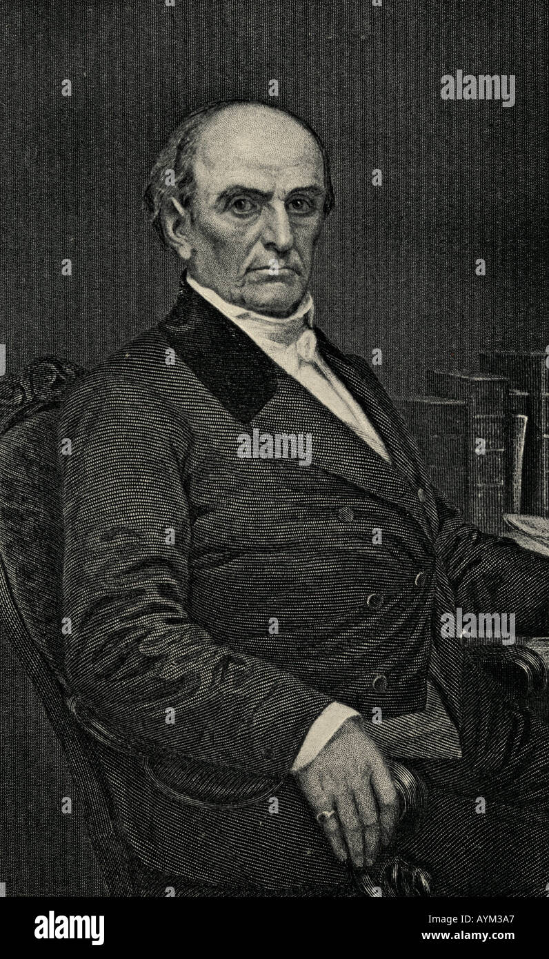 Daniel Webster, 1782 - 1852. American statesman, lawyer and orator. Stock Photo