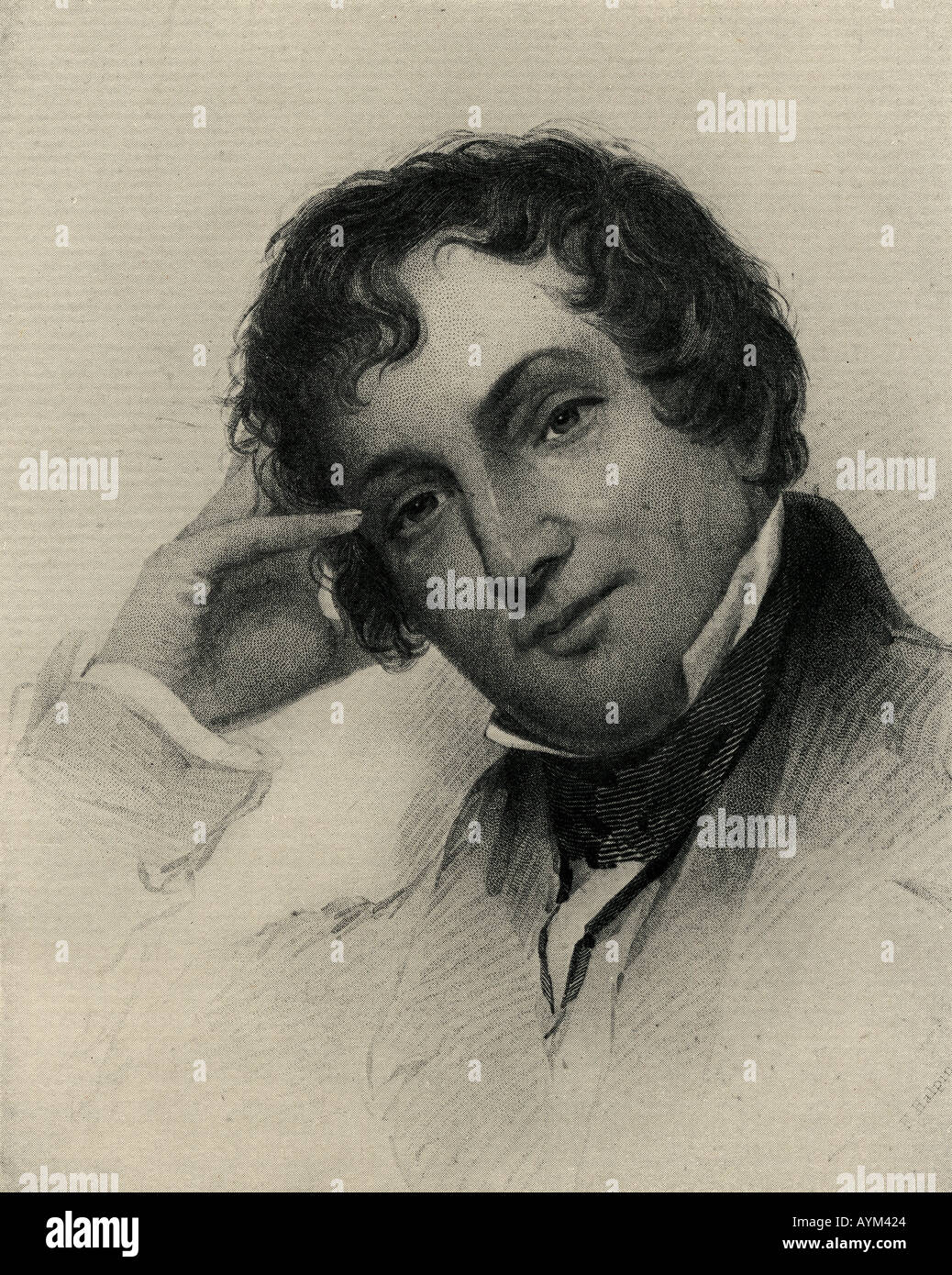 Washington Irving, 1783 - 1859. American writer. Stock Photo