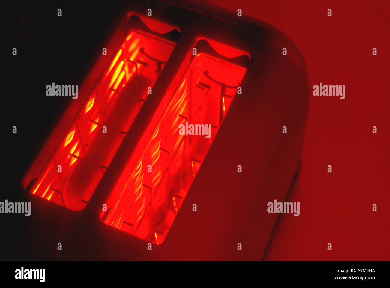 Toaster and electric heating wires Stock Photo Alamy