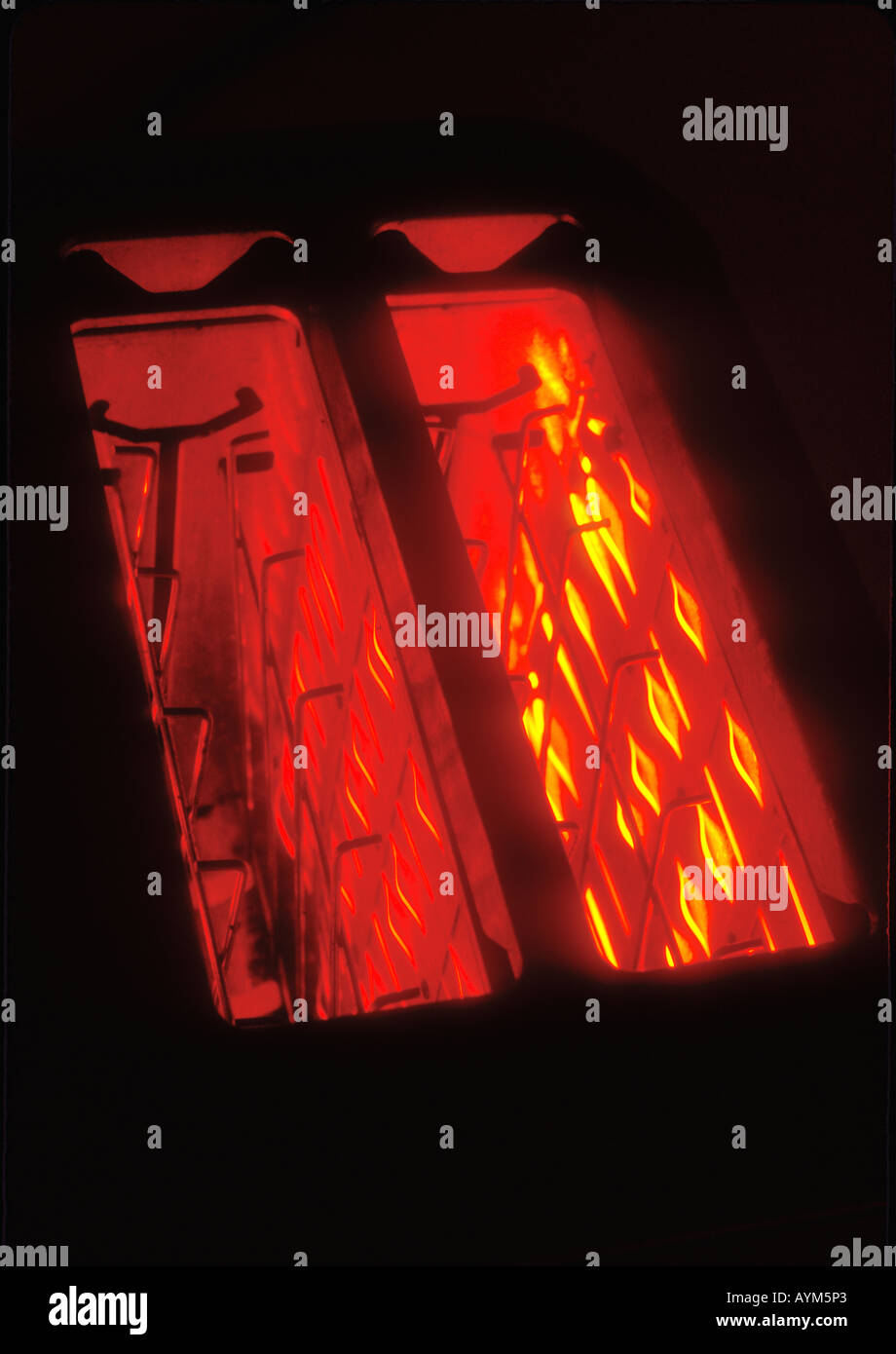 Toaster and electric heating wires Stock Photo Alamy