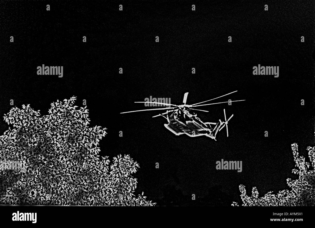 Sikorsky S-65 military helicopter Stock Photo