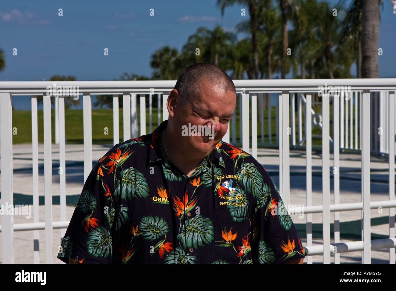 Bald man making funny face hi-res stock photography and images - Alamy