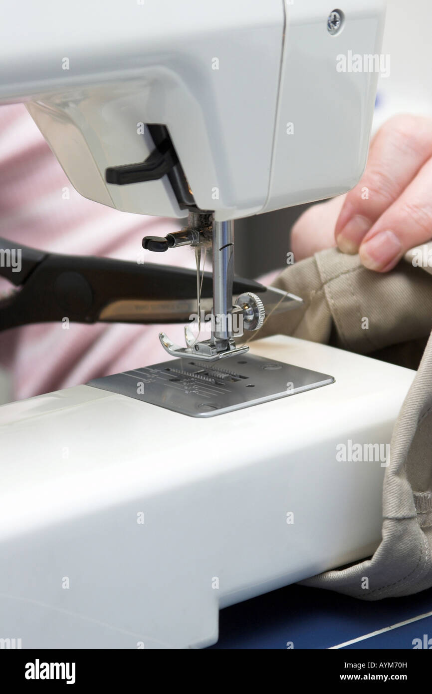 An electric sewing machine Stock Photo Alamy