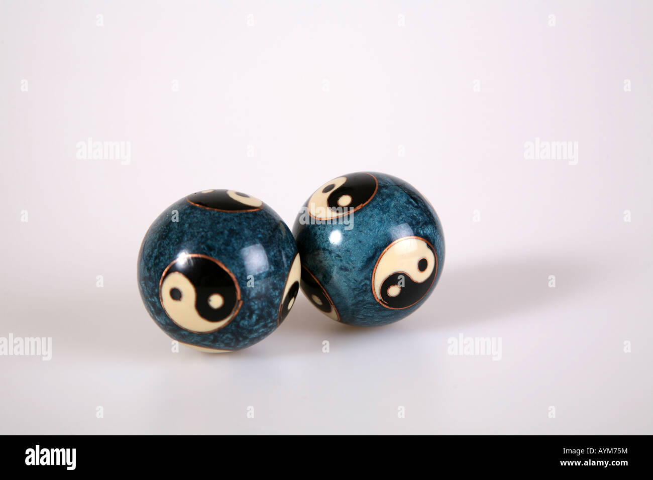 Yin and Yang Balls Stock Photo