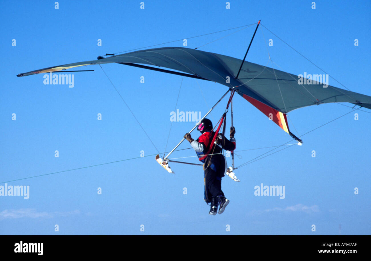 Hang gliding Stock Photo
