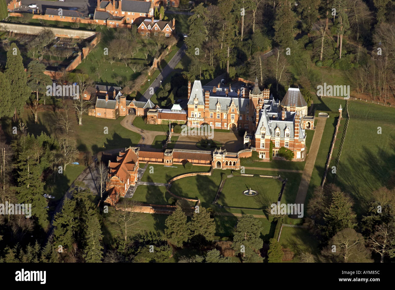 Aerial view of Minley Manor Hawley Berkshire England UK Stock Photo Alamy