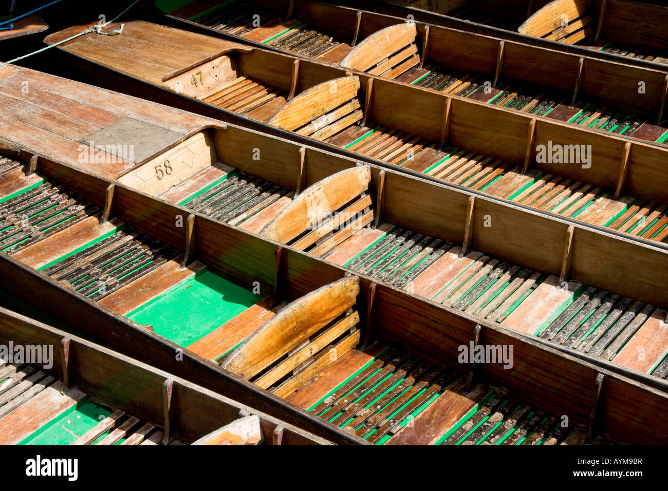 Oxford punts. Stock Photo