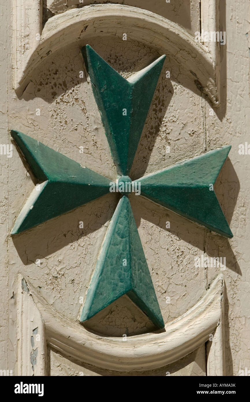 Wooden Maltese Cross, Malta Stock Photo Alamy