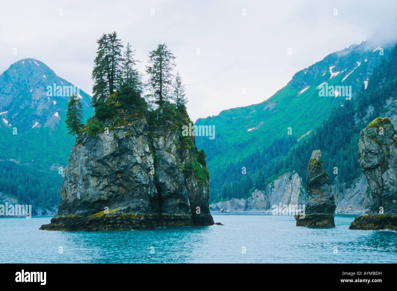 Little Rocky Island, Pacific Ocean shore, near Seward, Kenai Peninsula