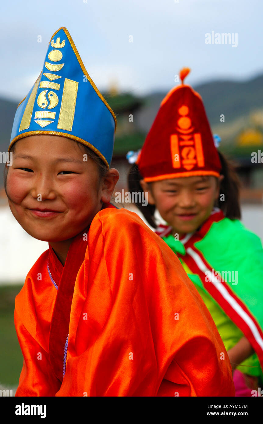 Mongolian Girl In Traditional Costume High Resolution Stock Photography ...
