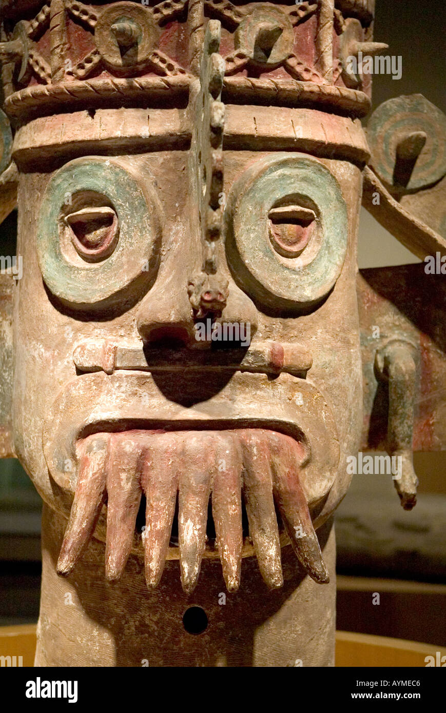 Pueblan God of Water in the National Anthropology Museum in Chapultepec Mexico City Stock Photo