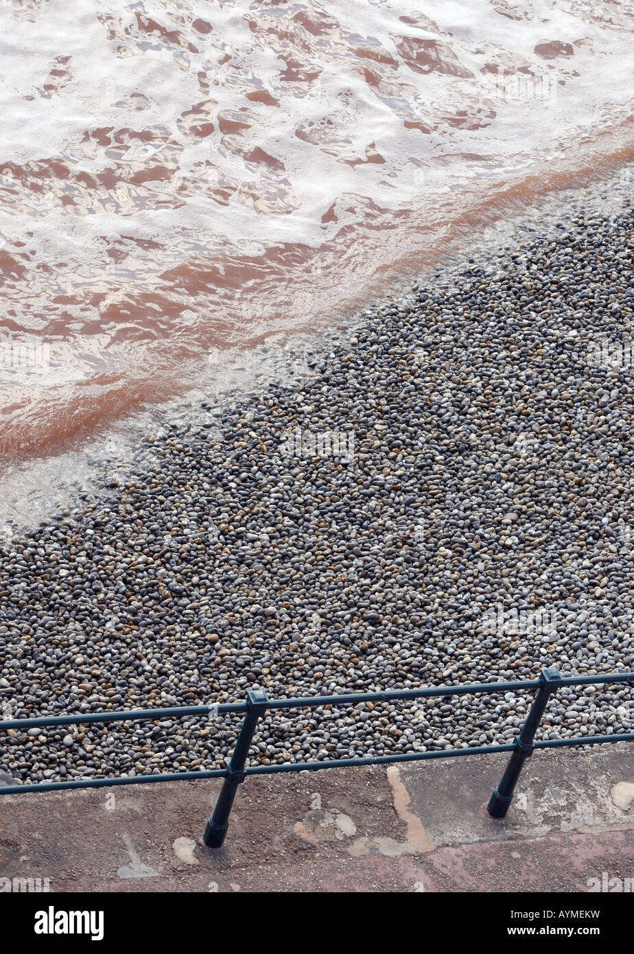 Railings along sea front Stock Photo - Alamy