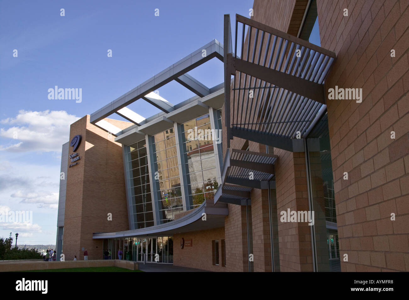 The Science Museum of Minnesota in St. Paul overlooks the Mississippi