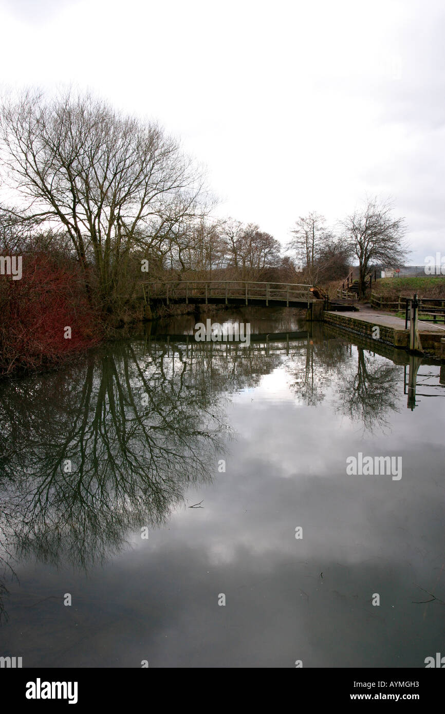 Worsbrough Mill canal basin Barnsley South Yorkshire England Stock