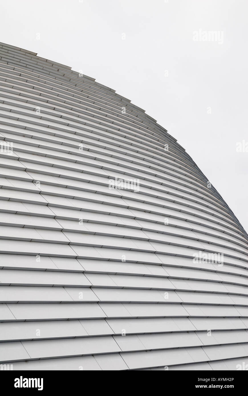 Curved aluminium roof cladding Stock Photo - Alamy