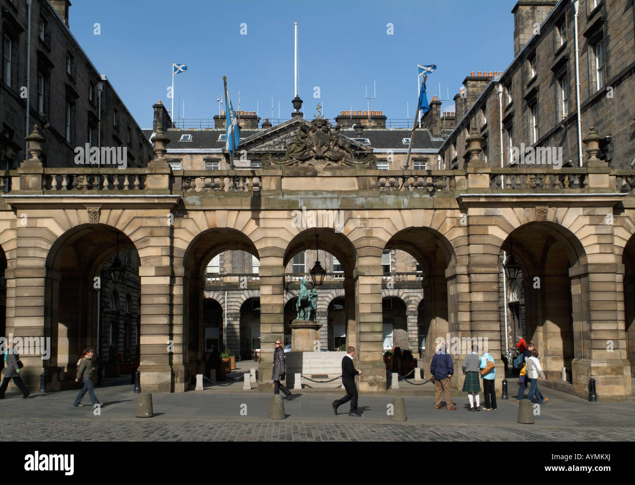 The City Chambers, High Street, Edinburgh. Stock Photo