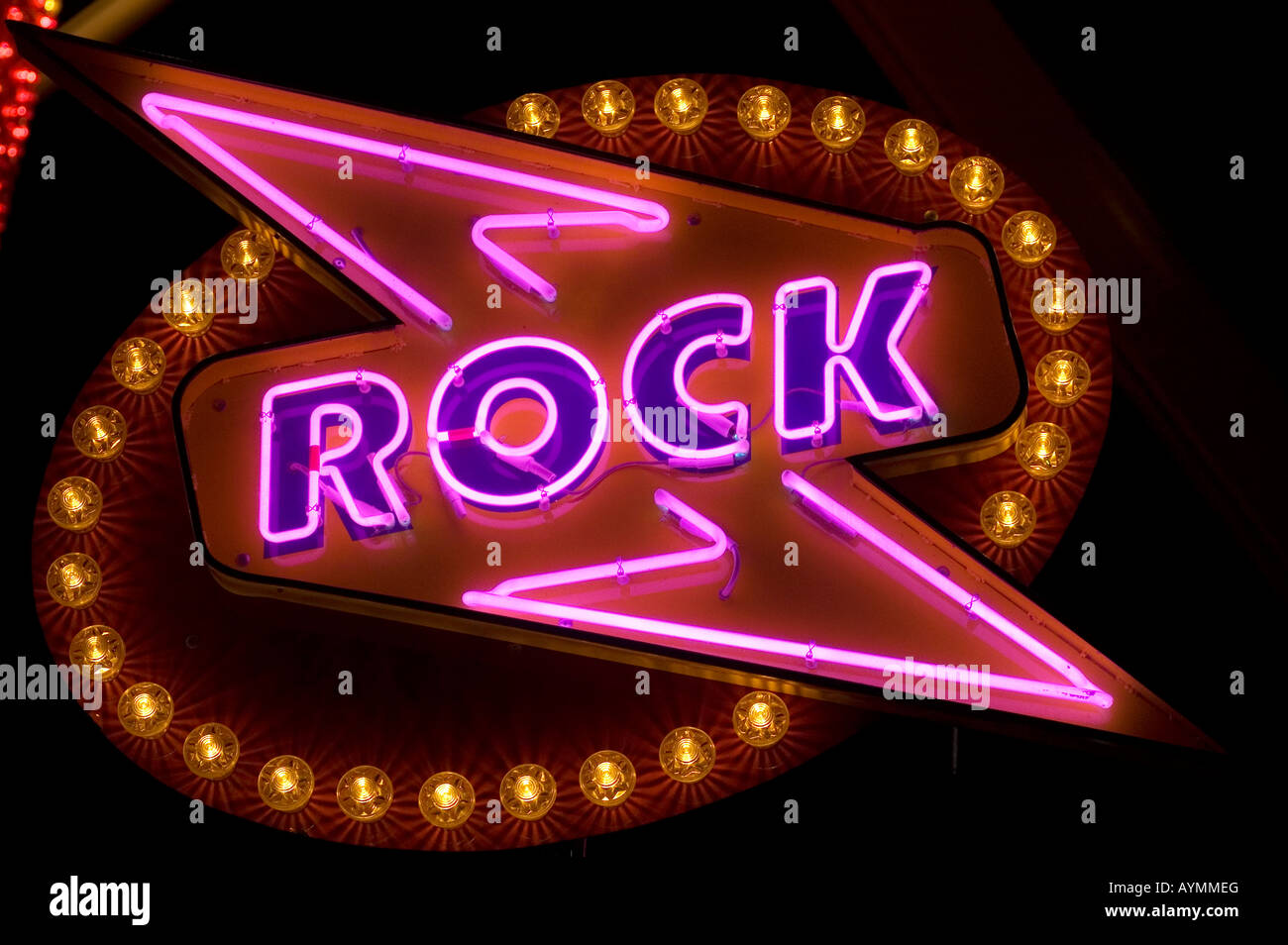 Rock Neon see also AYMH0W Stock Photo - Alamy