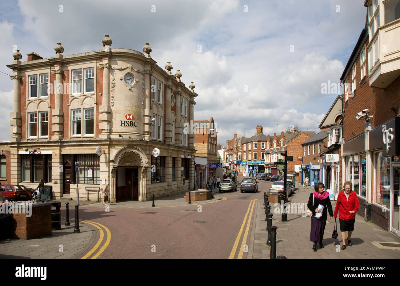 Town centre Rushden England UK Stock Photo Alamy