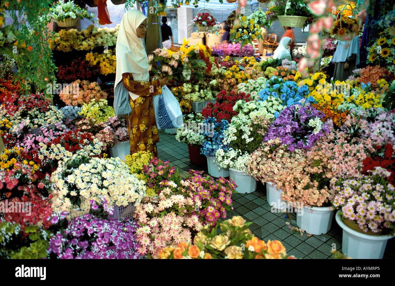 Kuala Lumpur flower shop Stock Photo Alamy