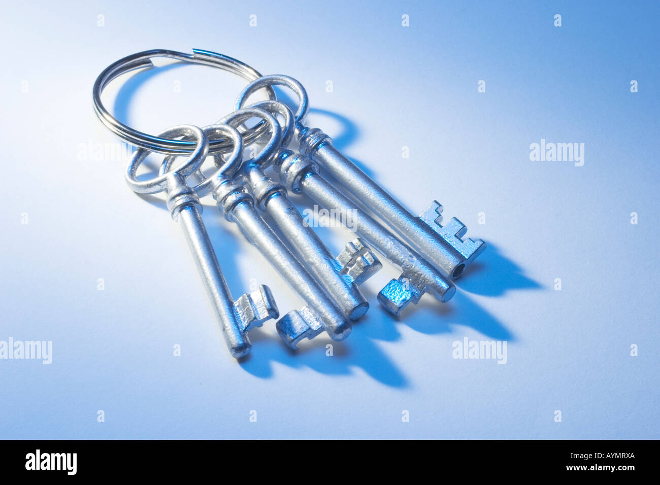 Bunch of Skeleton Keys Stock Photo