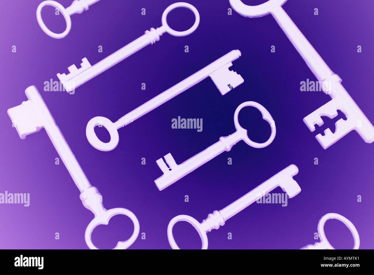 Skeleton Keys Stock Photo