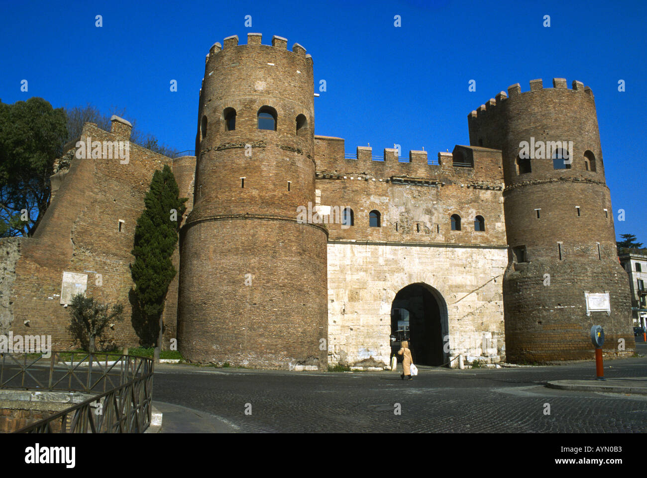 Rome, Italy. Porta San Paolo, in Ostiense. Stock Photo