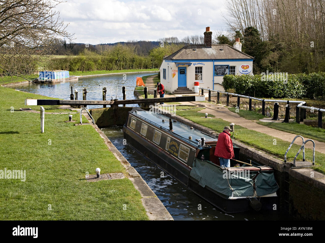 Marsworth locks on the Grand Union Canal Buckinghamshire England UK Stock Photo